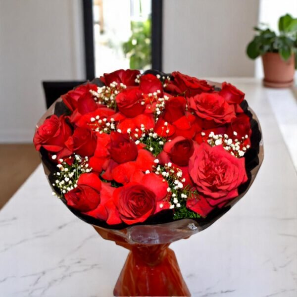 Enchanting Red Rose Bouquet - Image 3
