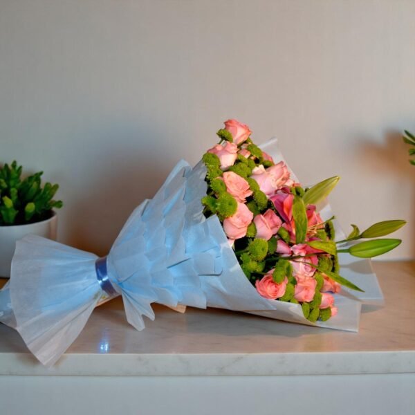 Blooming Rose & Lily Symphony Bouquet - Image 4