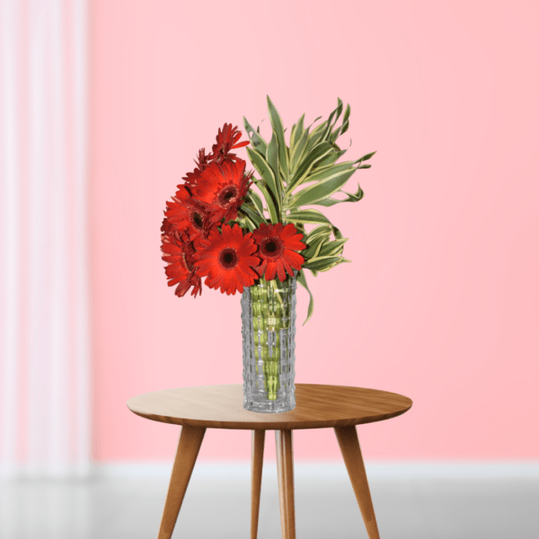 Red Gerbera Flower Subscription