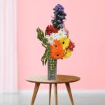 Mixed colourful Flowers in a vase