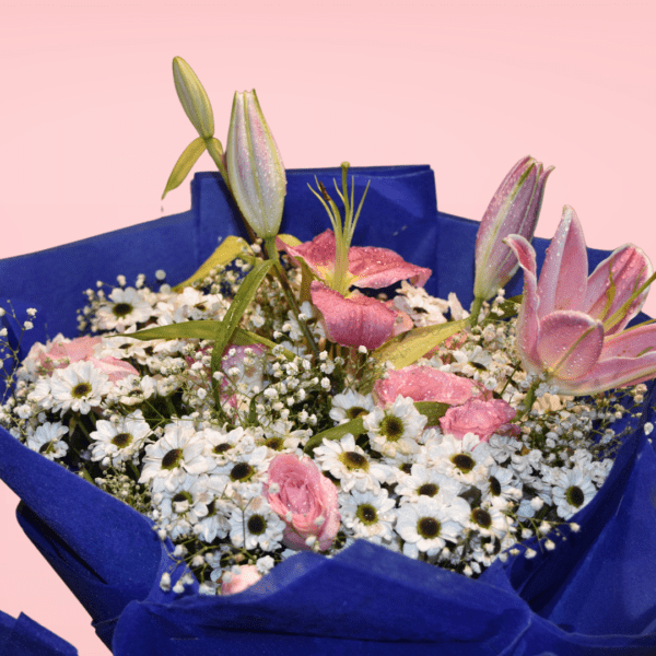 Bouquet of Lily with Chrysanthemum