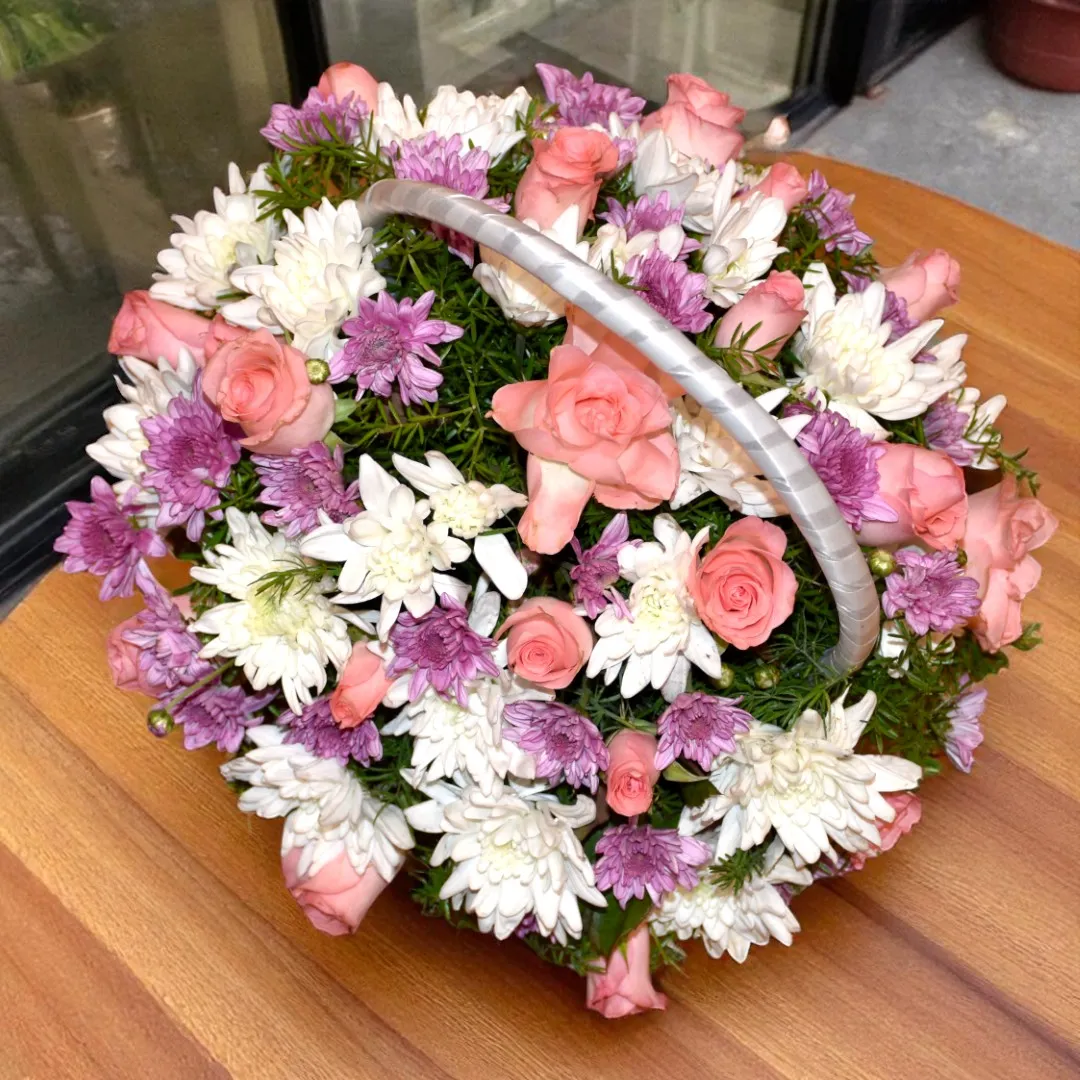 Beautiful flower basket - 4