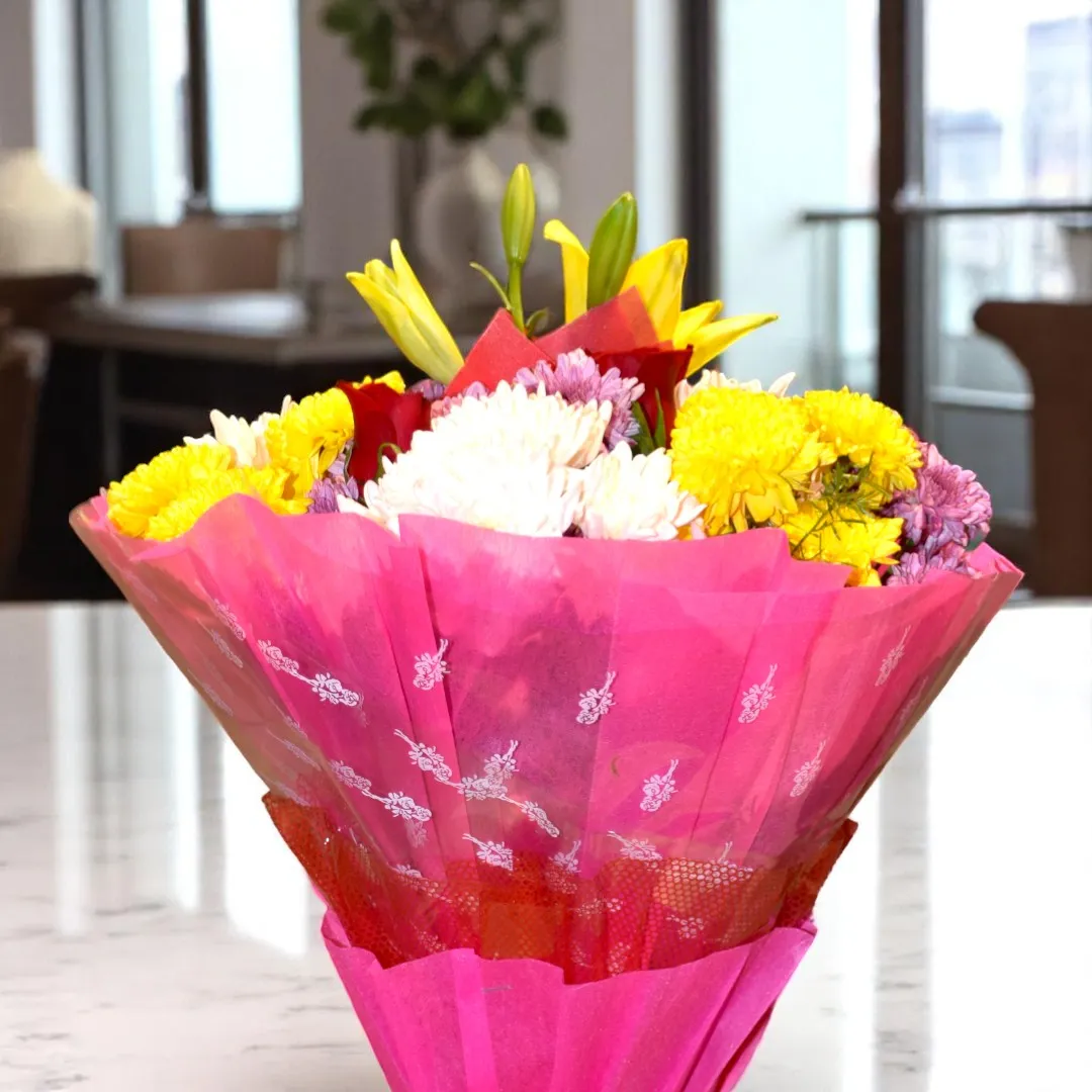 Chrysanthemum bouquet at best prices in India