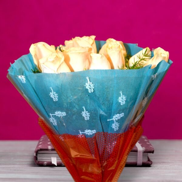 Stunning Peach Rose bouquet - Image 3