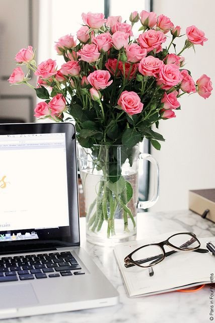 Flowers in Office