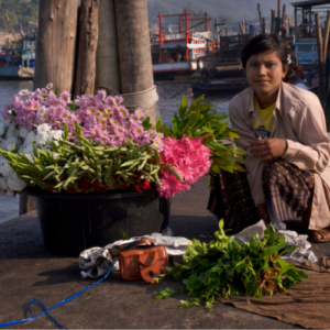 Local flower sellers