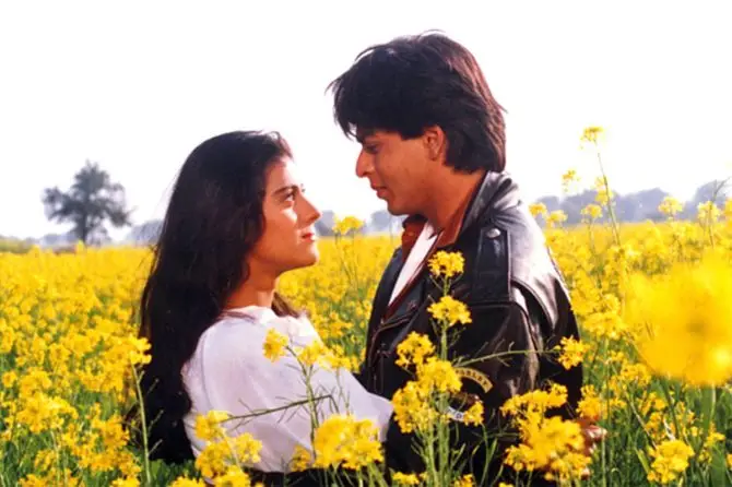 Bollywood stars in Flower fields