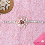 Eco-Friendly Floral Rakhi - Jasmine & Pink Rose Petals