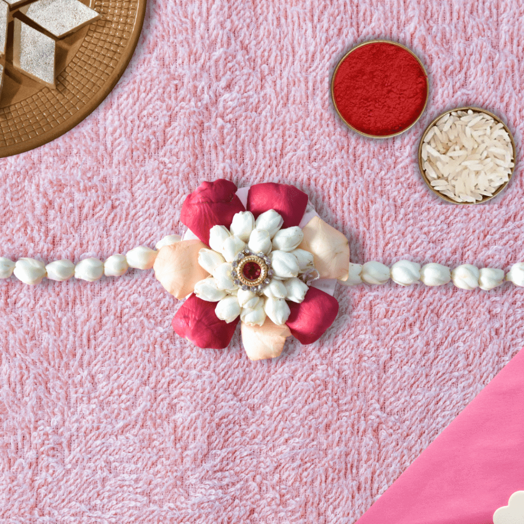 Traditional Indian Flower Rakhi | Made in India | Order Now