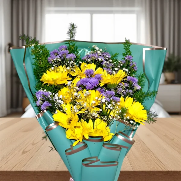 Buy Yellow Gerbera Bouquet