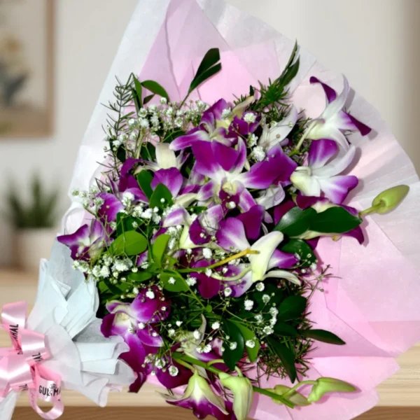 Buy Mini Orchid Bouquet at Best Prices in Hyderabad, Bangalore, Mumbai, Chennai, and More