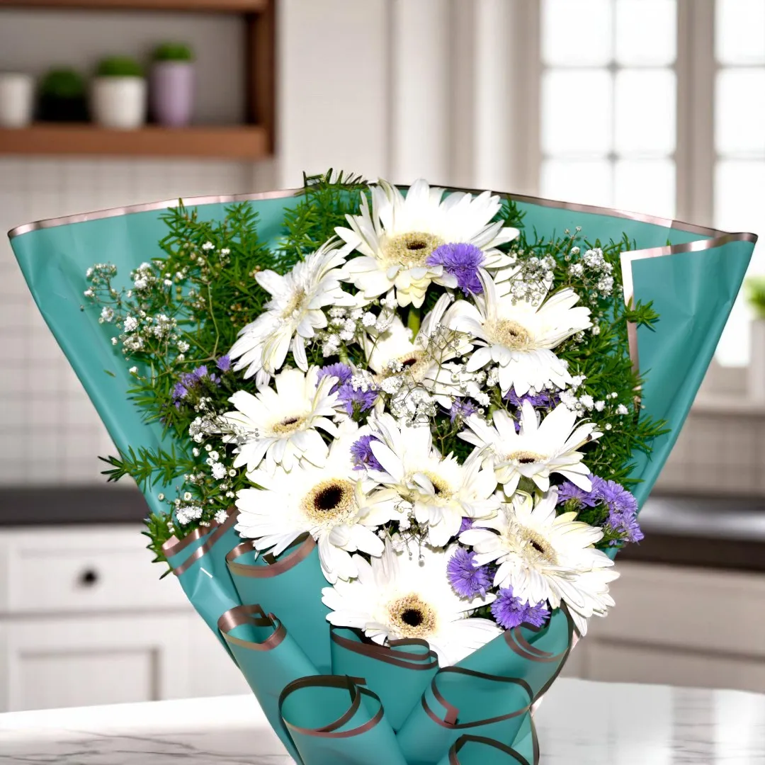 Buy White Gerbera Bouquet online