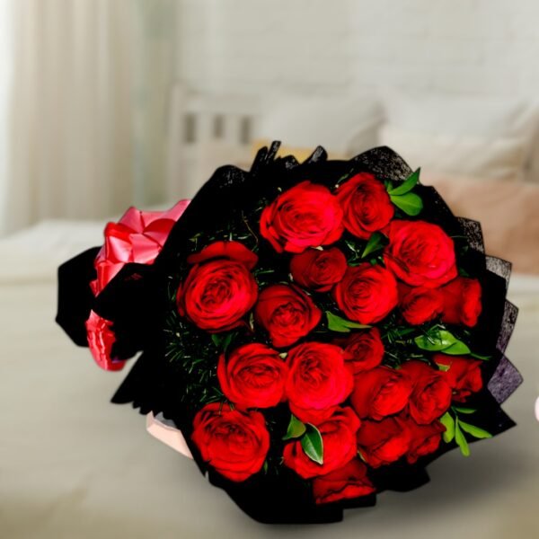 Premium Red Rose Bouquet - Image 3
