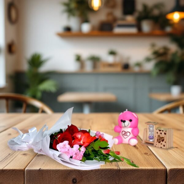 Mini Mixed Flowers Hand Bouquet - Image 5