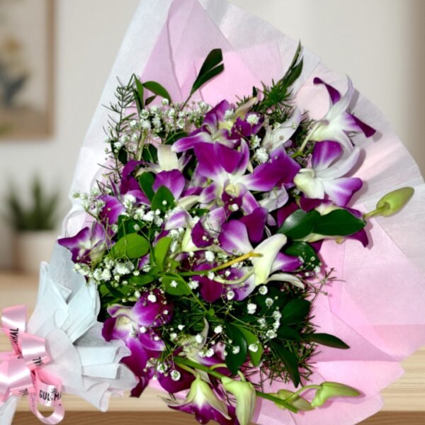 Mini Orchid Hand Bouquet - Image 3