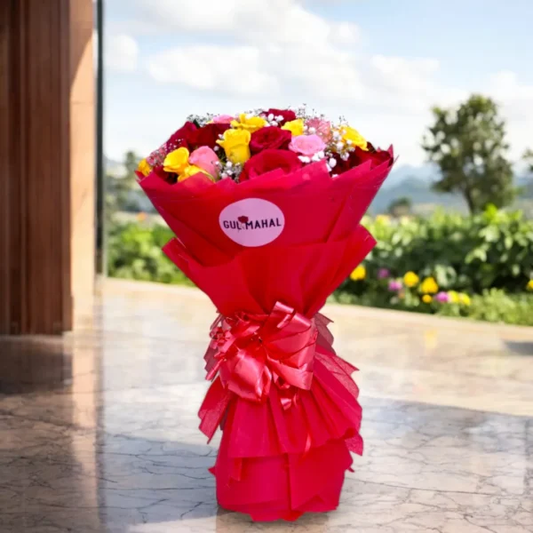 Order Mixed Rose Bouquet online at best prices