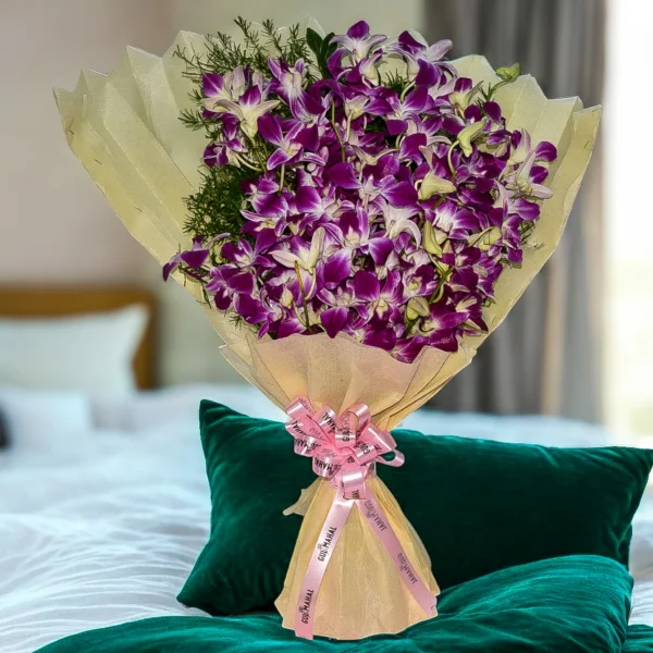 Purple Orchid Bouquet