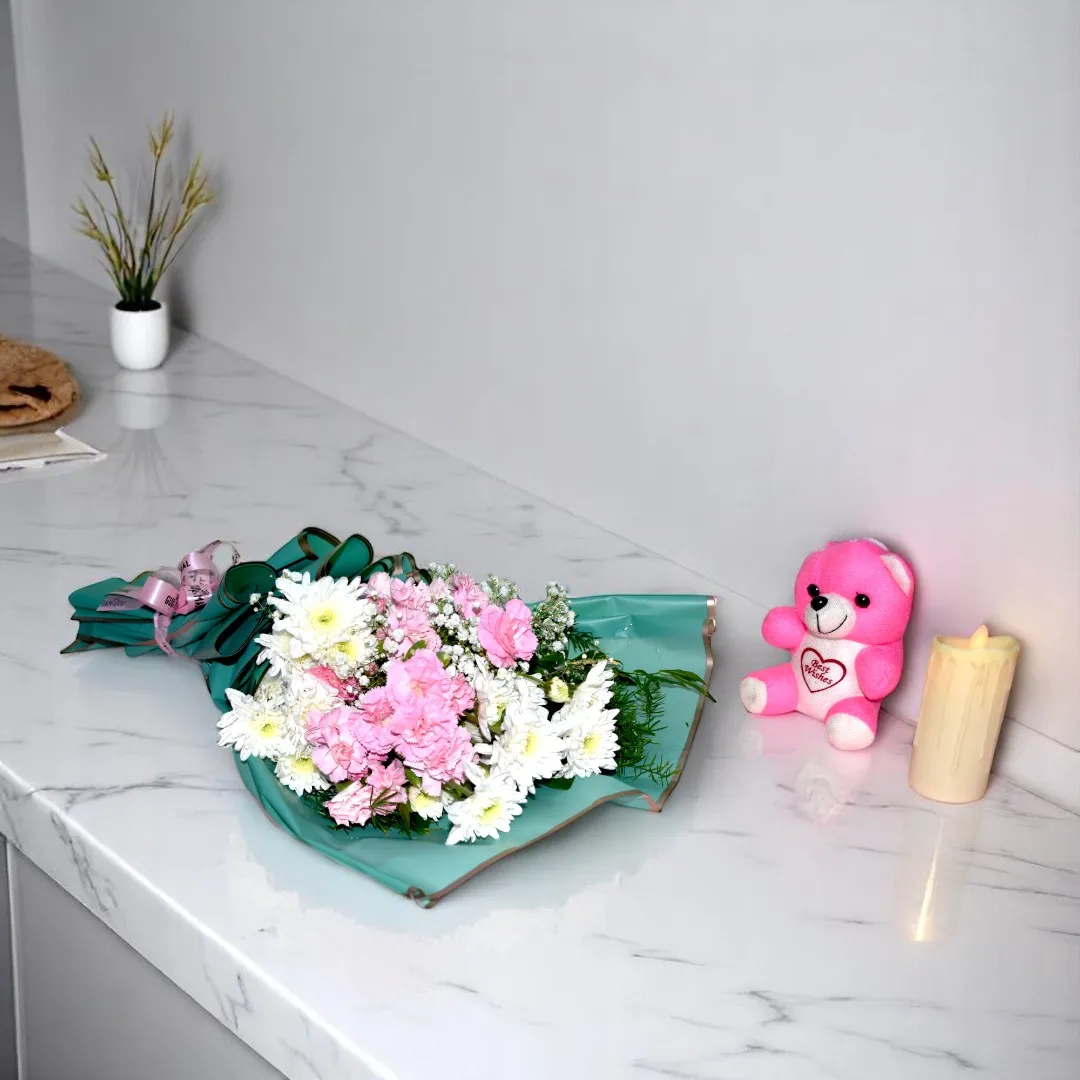 Stunning Carnation & Chrysanthemum Bouquet