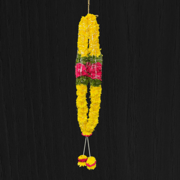 Yellow Chamanti flower garland