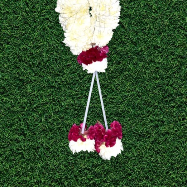 White Chamanti Flower Garland - Image 5
