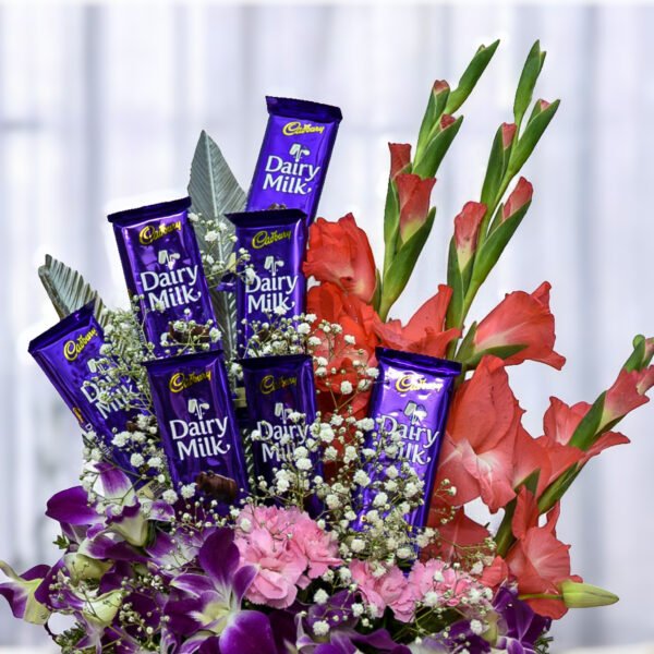 Floral & Chocolate Basket - Image 5