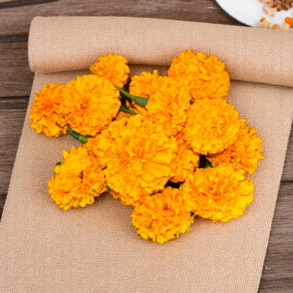 Orange Marigold flowers - Genda phool - Banti