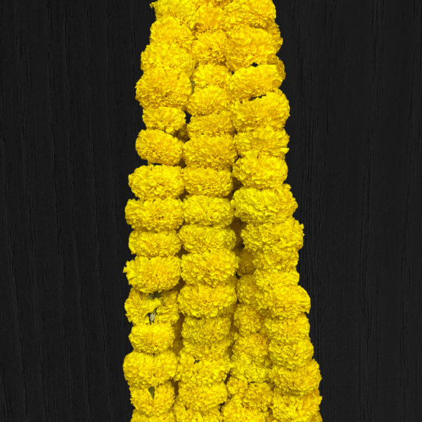 Yellow Marigold strings or jhelas for home decorations