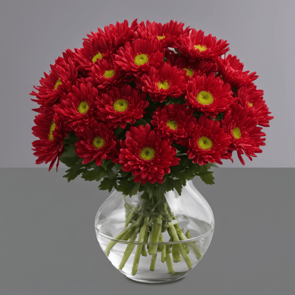 Red Chrysanthemums