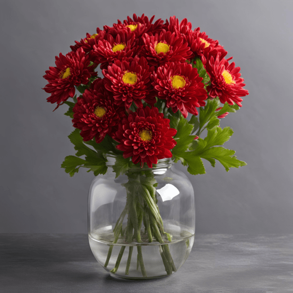 Red Chrysanthemums