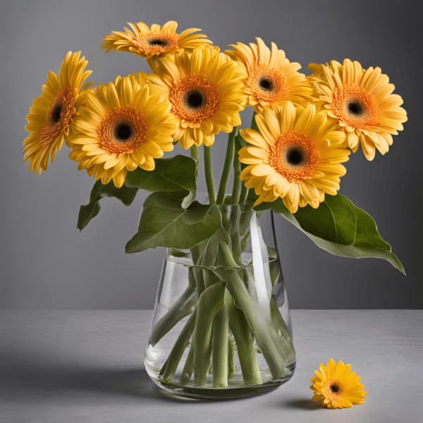 Yellow Gerbera bunch