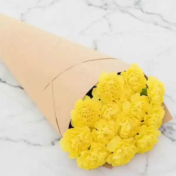 Beautiful bloomed Yellow Carnations