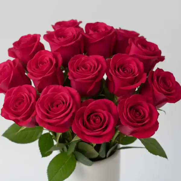 Dark pink Roses beautifully arranged