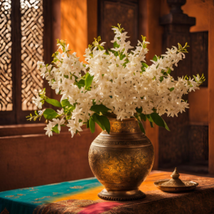 Jasmine flowers in an Indian household