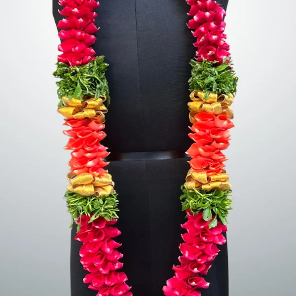 Red rose petals garland - Perfect garland for weddings