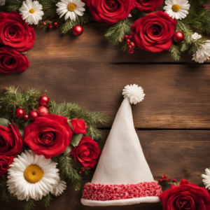 Santa hat decorated and painted 