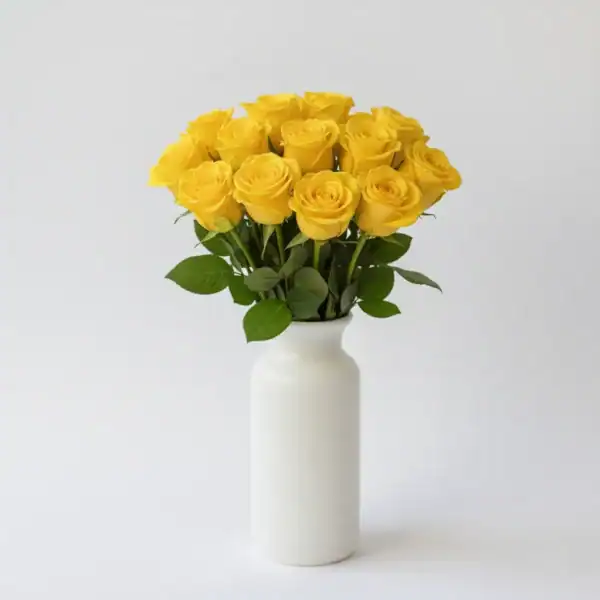 Yellow Roses in a vase