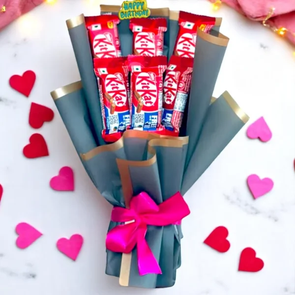 Kitkat chocolate bouquet