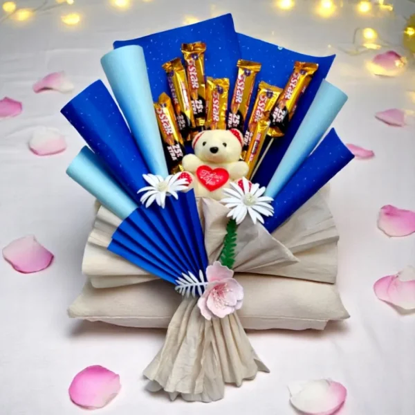 Teddy Bear & Chocolate bouquet