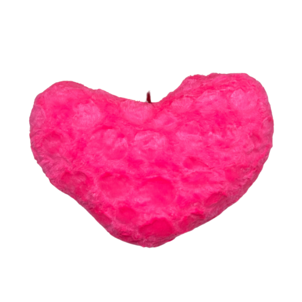 Back side of - Love - Pink - Heart shape cushion