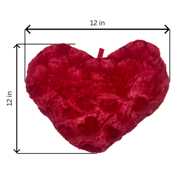 Dimensions of Love - Red heart shape cushion