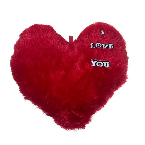 I love you - Red heart shape cushion