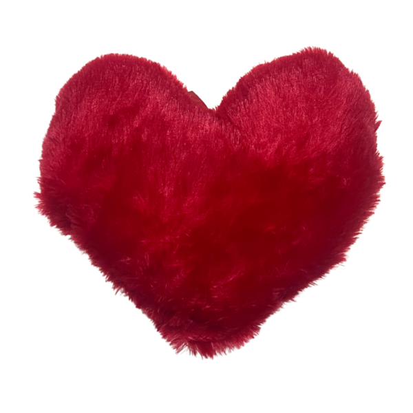 Back side of I love you - Red heart shape cushion