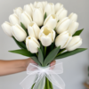 White Tulips Handtied Bouquet