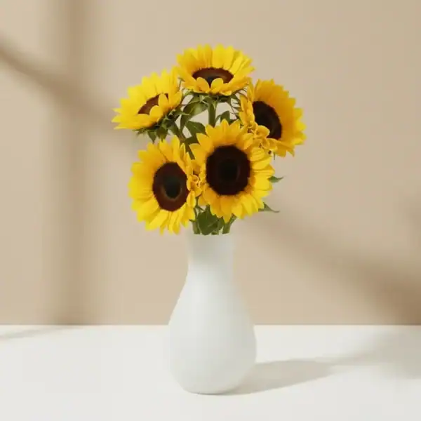 Sunflowers in a vase