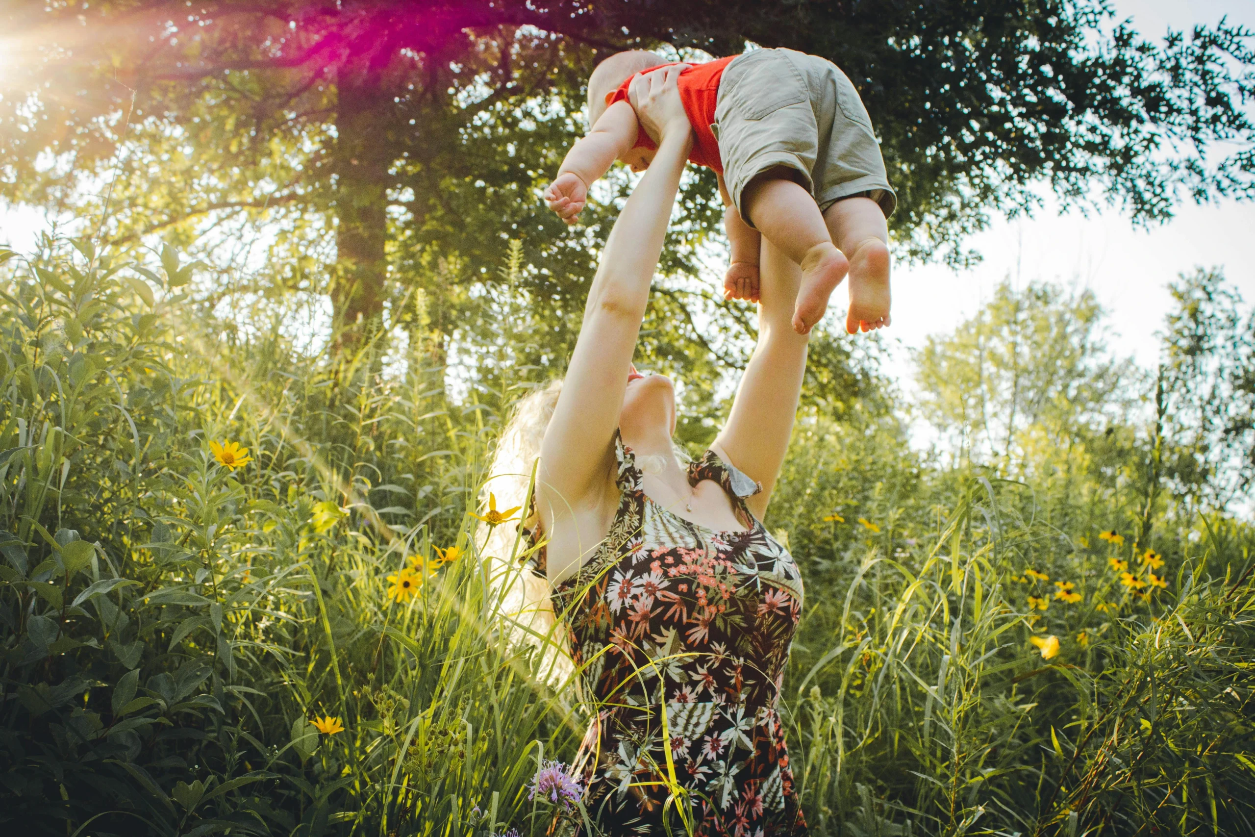 Mother in Garden