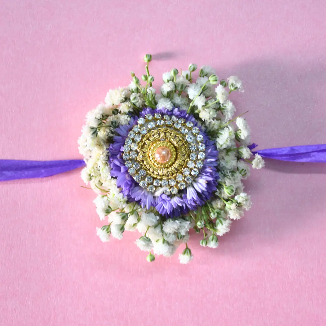 Eco-friendly rakhi made with flowers