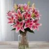 Pink Oriental Lilies