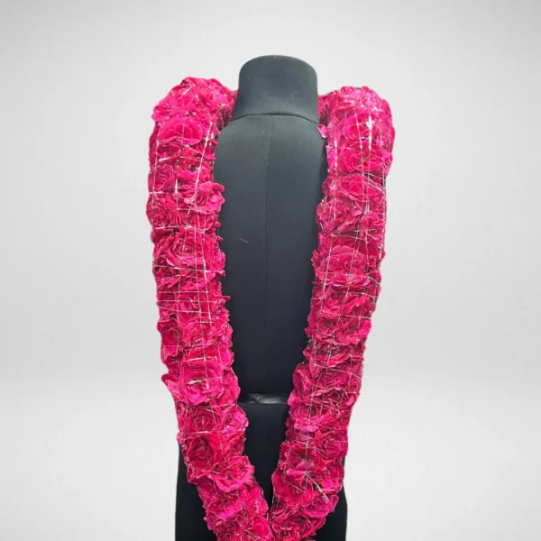 Pink Rose Garland - made with fresh flowers