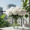 White Peony Flowers