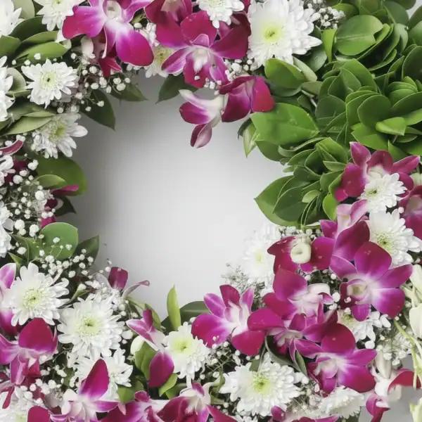 Beautiful Orchids wreath